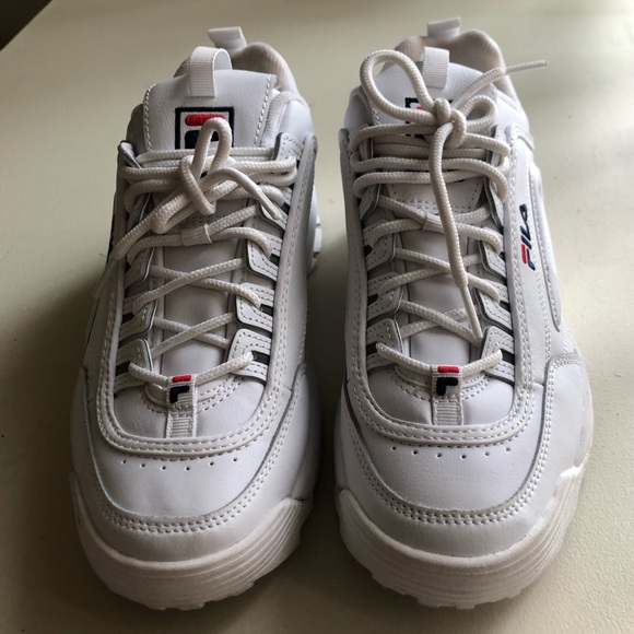 2 PAIRS FILA Womens’s Disruptor II Premium Sneaker AVAILABLE 8 1/2 $95 FOR BOTH! - Picture 2 of 8